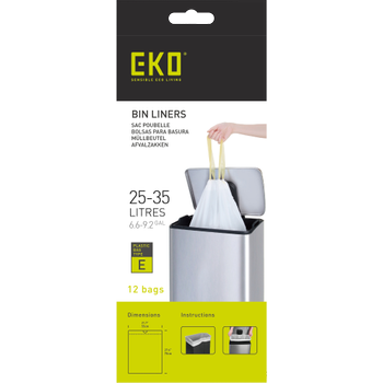 Eko Vuilniszakken 35 l Wit PE (polyethyleen) 72 Rollen (EK33705)