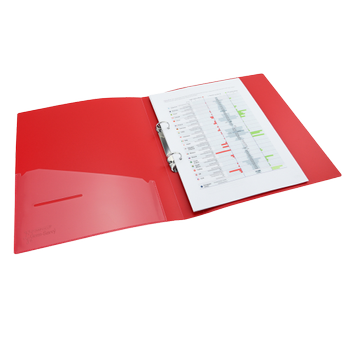 RAPESCO Germ-Savvy 25 mm Ringband PP (Polypropeen) A4 2 ringen Kleurenassortiment 4 Stuks (1658)