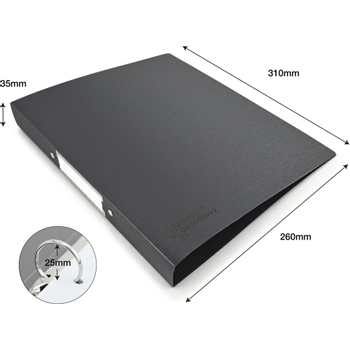 RAPESCO Germ-Savvy 25 mm Ringband PP (Polypropeen) A4 2 ringen Kleurenassortiment 4 Stuks (1658)