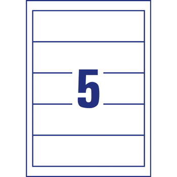 Avery Zweckform Avery Etiket C32267-10 A4 Wit 54 x 190 mm 10 Vellen à 5 Etiketten (C32267-10)