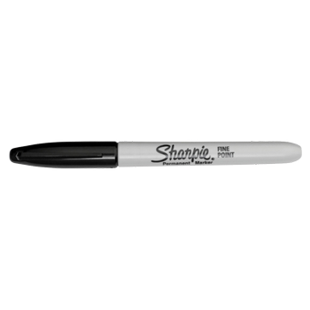SHARPIE Ronde punt 1 mm Zwart 2 Stuks (18432)