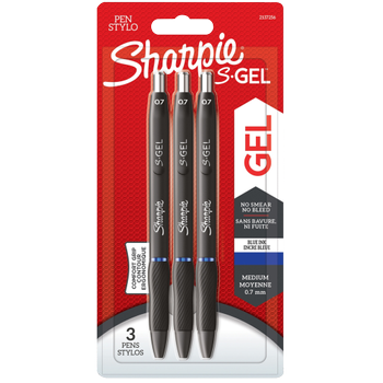 SHARPIE Intrekbaar Gelpen Blauw 0,7 mm Medium Rollerball 3 Stuks (2137256)