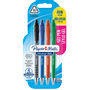 PAPERMATE FlexGrip Ultra Intrekbaar Gelpen Kleurenassortiment 0,7 mm Medium Rollerball 4 Stuks