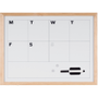 BI-OFFICE Weekplanner Magnetisch Wandmontage 60 (B) x 45 (H) cm Wit