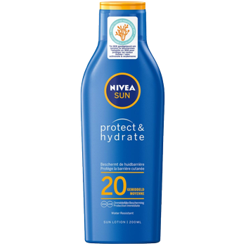 Nivea Protect & Hydrate Zonnemelk Factor 20 Waterbestendig 200 ml (11363527)
