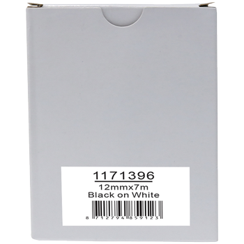 Rillstab Compatibel Dymo D1 S0720530 / 45013 Labeltape Zelfklevend Zwart op Wit 12 mm x 7m (S0720530)
