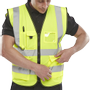 B Seen Hi-Vis Executive Hesje Veiligheidskleding 4XL Geel