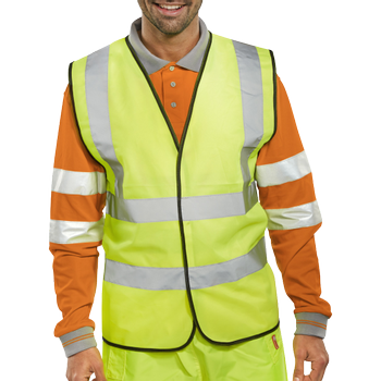 B Seen Hi-Vis Hesje Veiligheidskleding Medium (M) Geel (WCENGM)
