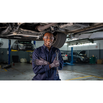 Ansell HyFlex Mechanical Protection Werkhandschoenen Foam, Nitrile Maat 7 Zwart 12 Paar (11840070)