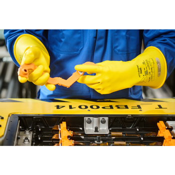 Ansell ActivArmr Electrical Werkhandschoenen Latex, Rubber Maat 10 Geel 1 Paar (RIG014Y100)