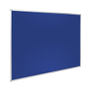 UNBRANDED Vilt Prikbord Niet magnetisch Wandmontage 180 (B) x 120 (H) cm Aluminium Blauw