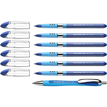 SCHNEIDER Slider 96085000 Niet-intrekbaar Balpen Blauw 0,7 mm Extra breed Balpen 7 Stuks (151277)