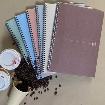 OXFORD My Rec’Up Notitieboek A5 Gelinieerd Dubbeldraads Mat gevernist karton Multikleur Niet geperforeerd 180 Pagina's 5 Stuks à 90 Vellen (400154142)