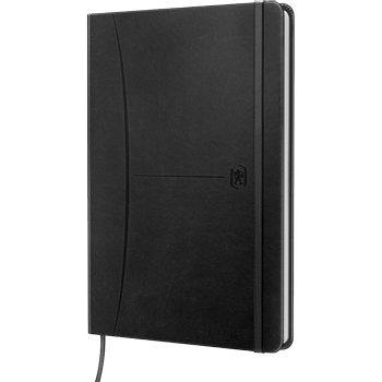 OXFORD Signature Notitieboek A5 Gelinieerd Gebonden Kunstleer Zwart Niet geperforeerd 160 Pagina's (400154943)