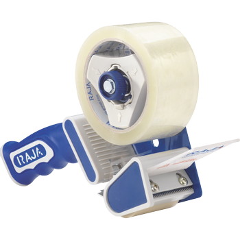 RAJA Verpakkingstape-afroller 50 (B) mm Blauw (ADV291)