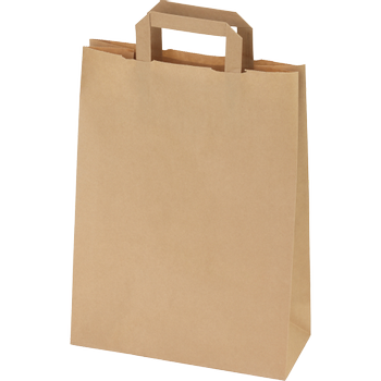 RAJA Draagtas Papier Bruin 10 x 28 x 22 cm 250 Stuks (PPL221KR)