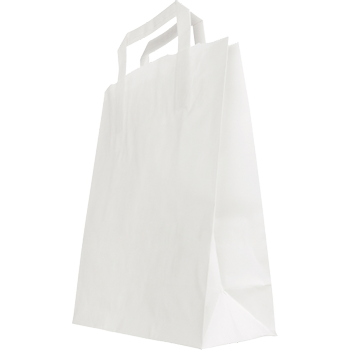 RAJA Draagtas Papier Wit 12 x 40 x 32 cm 250 Stuks (PPL321KB)