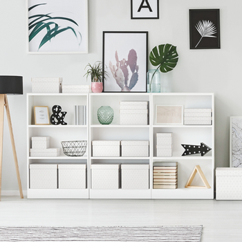 ESSELTE Home Opberg- en Geschenkdoos 628284 Middelgrot Flat 100% Gerecycled Karton Wit 265 x 360 x 100 mm 3 Stuks (628284)