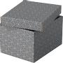 ESSELTE Home Opberg- en Geschenkdoos 628281 Klein 100% Gerecycled Karton Grijs 200 x 255 x 150 mm 3 Stuks
