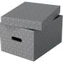 ESSELTE Home Opbergdoos 628283 Middelgrot 100% Gerecycled Karton Grijs 265 x 365 x 205 mm 3 Stuks