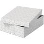 ESSELTE Home Opberg- en Geschenkdoos 628284 Middelgrot Flat 100% Gerecycled Karton Wit 265 x 360 x 100 mm 3 Stuks