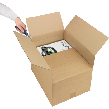 RAJA Verzenddoos Enkele Wand Karton 200 (B) x 225 (D) x 300 (H) mm Bruin 20 Stuks (CHA15)