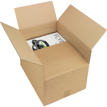 RAJA Verzenddoos Enkele Wand Karton 300 (B) x 300 (D) x 400 (H) mm Bruin 20 Stuks (CHA50)