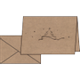 SIGEL Kerstkaart 21,1 x 9 cm Bruin 20 Stuks