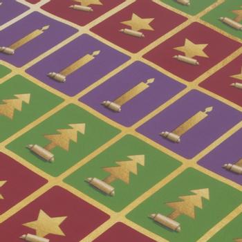 SIGEL Cadeaupapier Papier Groen, Rood, Paars (GP121)