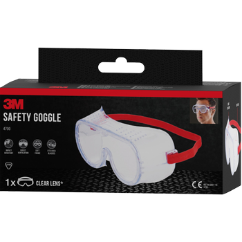 3M Veiligheidsbril 4700C1 PC (Polycarbonaat)-lens Transparant (7100331528)