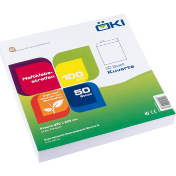 Öki Enveloppen Effen Zelfklevend Wit 50 stuks (45631)