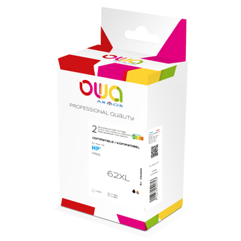 Owa 62XL Compatibel HP Inktcartridge K10410OW Cyaan, geel, magenta, zwart 4 Stuks (K10410OW)