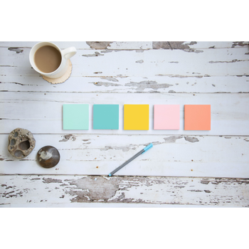 POST-IT Notes 76 x 76 mm Beachside Colour Collection 6 Blokken van 100 Vellen (7100259201)