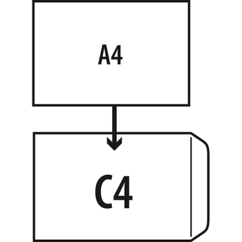 VIKING C4 Kleefstrip Envelop Bruin 229 (B) x 324 (H) mm Zonder Venster 120 g/m² 250 Stuks (1187128)