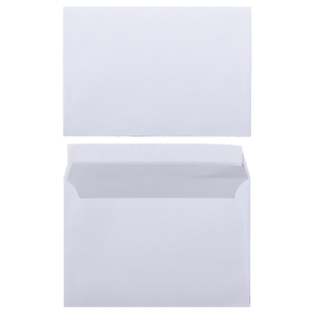 VIKING Enveloppen C6 162 (B) x 114 (H) mm Wit 80 g/m² Pak van 1000 stuks (1187124)