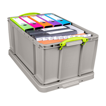 Really Useful Box Kunststof Opbergbox 64 l Grijs 44 x 71 x 31 cm (64RDGCB)