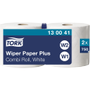 Tork Poetspapier W2, W1 Rol Wit 2-laags 130041 2 Rollen à 750 Vellen
