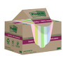 POST-IT Super Sticky Notes Gerecyclede zelfklevende memoblaadjes 76 x 76 mm Kleurenassortiment 70 Vellen Pak van 12 blokken (7100284781)