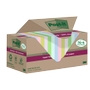 POST-IT Super Sticky Notes Gerecyclede zelfklevende memoblaadjes 76 x 76 mm Kleurenassortiment 70 Vellen Voordeelverpakking 14 + 4 gratis (7100284782)