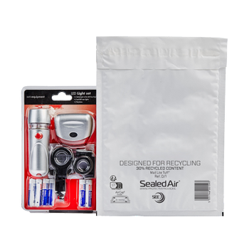 Mail Lite Tuff® Mail Lite Tuff Mailer Luchtkussenenveloppen Wit Zonder Venster 180 (B) x 260 (H) mm Zelfklevend 100 Hoezen (101200147)