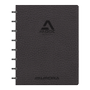 Adoc ADOC Business Notitieboek A5 Gelinieerd Kunststof Gebonden aan de zijkant Kunstleer Zachte kaft Zwart Niet geperforeerd 144 pagina's