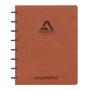 Adoc ADOC Business Notitieboek A5 Gelinieerd Kunststof Gebonden aan de zijkant Kunstleer Zachte kaft Bruin Niet geperforeerd 144 pagina's