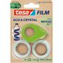 TESA Plakbandhouderset tesafilm eco & crystal Groen, transparant 19 mm (B) x 10 m (L)