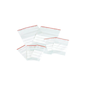 UNBRANDED Gripzakken Strepen Transparant 4 x 6 cm Pak van 100 stuks (090-2345-343.)
