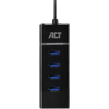 ACT USB-C Hub AC6415 4 x USB-A poorten Zwart (AC6415)