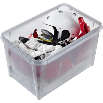 SMARTSTORE Dry Kunststof Magazijnbak 50 l Antraciet 40 x 60 x 35 cm 4 Stuks (3462265)