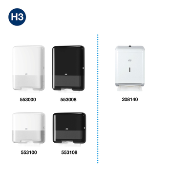 Tork Advanced 100% Gerecycled Handdoek H3 V-vouw Groen 2-laags 290179 15 Stuks à 250 Vellen (290179)