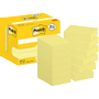 POST-IT Zelfklevende memoblaadjes 653-Y12 38 x 51 mm 100 Vellen per blok Geel Pak van 12 (8+4 gratis)