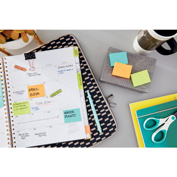 POST-IT Zelfklevende memoblaadjes 653-TFEN 38 x 51 mm 100 Vellen per blok Blauw, geel, groen, roze Pak van 12 (7100290179)