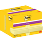 POST-IT Super Sticky Notes 656-12SSCY 51 x 76 mm 90 Vellen per blok Geel Rechthoekig Effen Pak van 12 (7100290169)